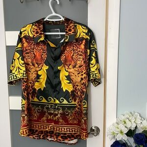 Decibel Casual Button Down Shirt Size XL